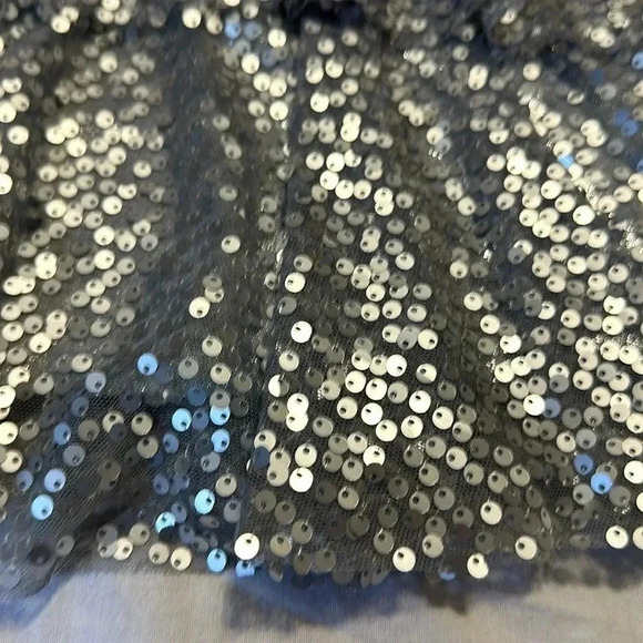 Balera silver sequin layered top dance adult small - Picture 2 of 4